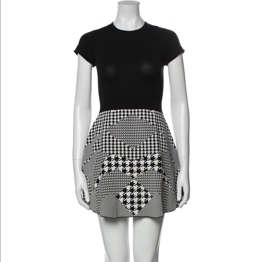 Parker houndstooth print dress